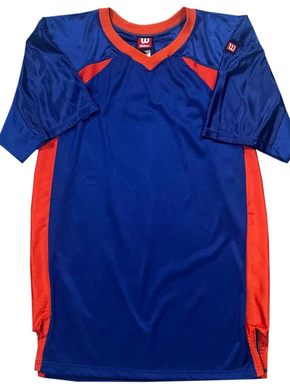 Vintage Wilson Blue / Orange Blank Football Jersey (Size 48) NWOT "Knicks"